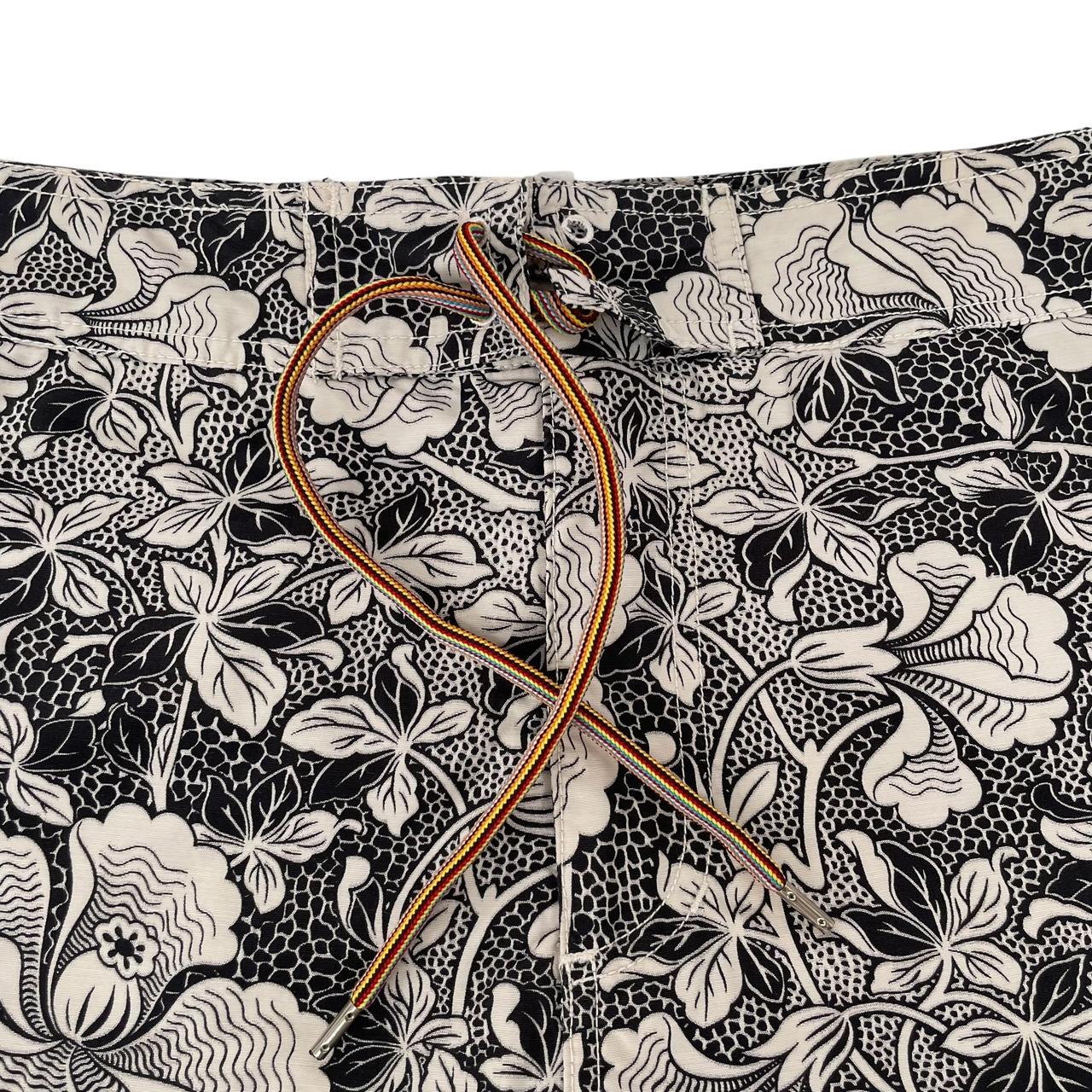 Paul Smith multicoloured floral swim shorts cotton blend with vibrant print and logo details.