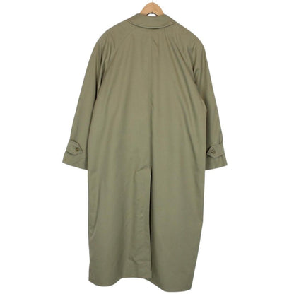 Vintage 90s Burberry Khaki Green Nova Check Single Breasted Trench Coat