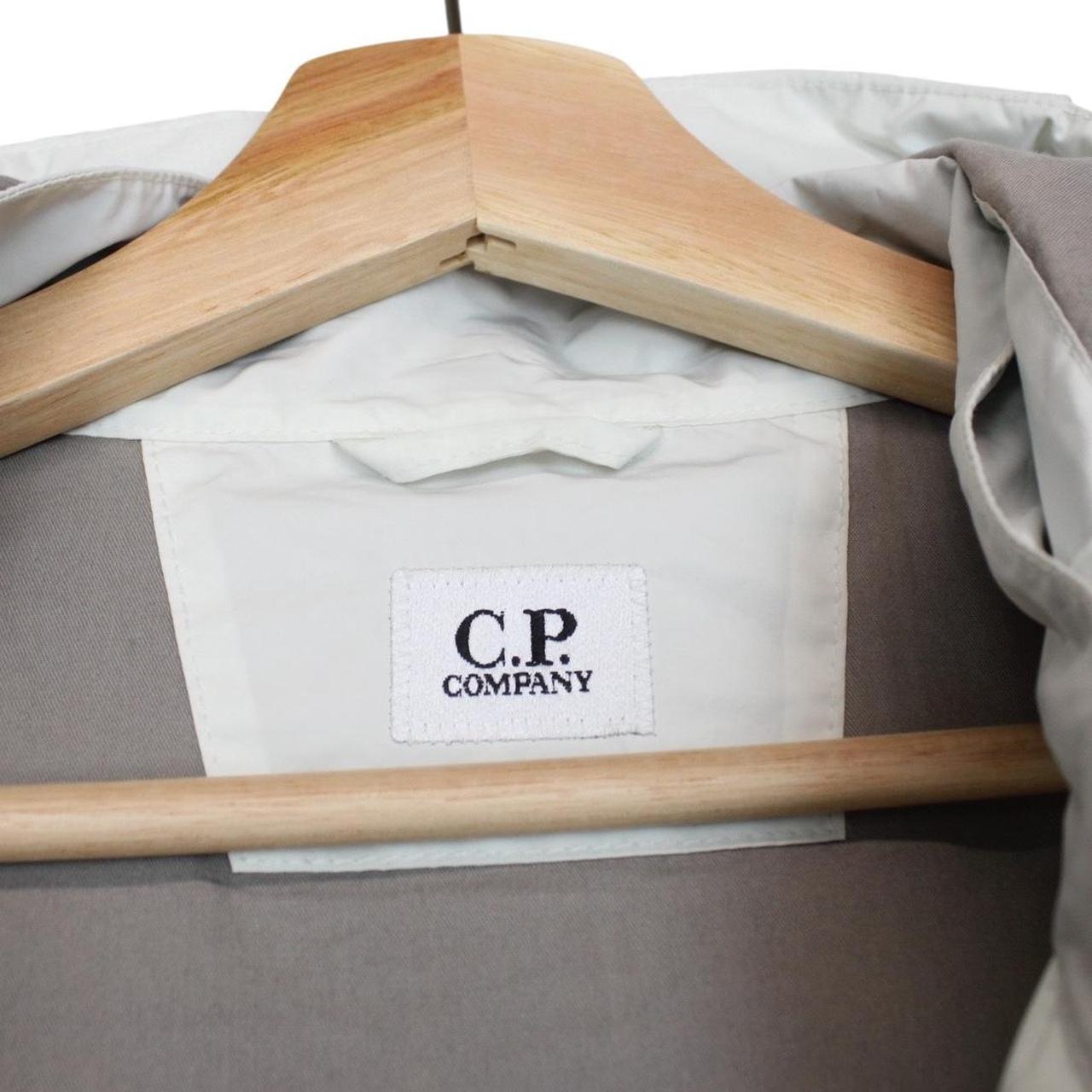 CP Company White Micro-M Full Zip Goggle Jacket
