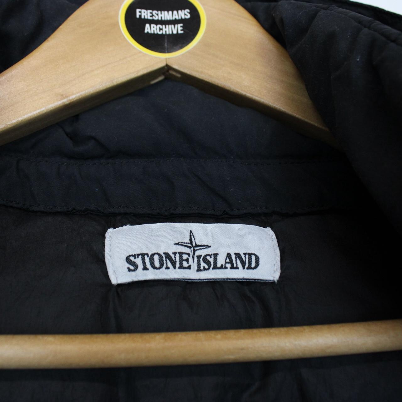 Stone Island AW 2019 Black Garment Dyed Crinkle Reps NY Down Gilet / Bodywarmer