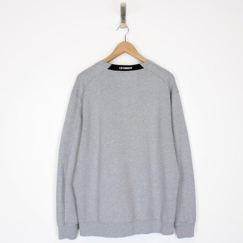 CP Company Grey Goggle Lens Sweatshirt Jumper