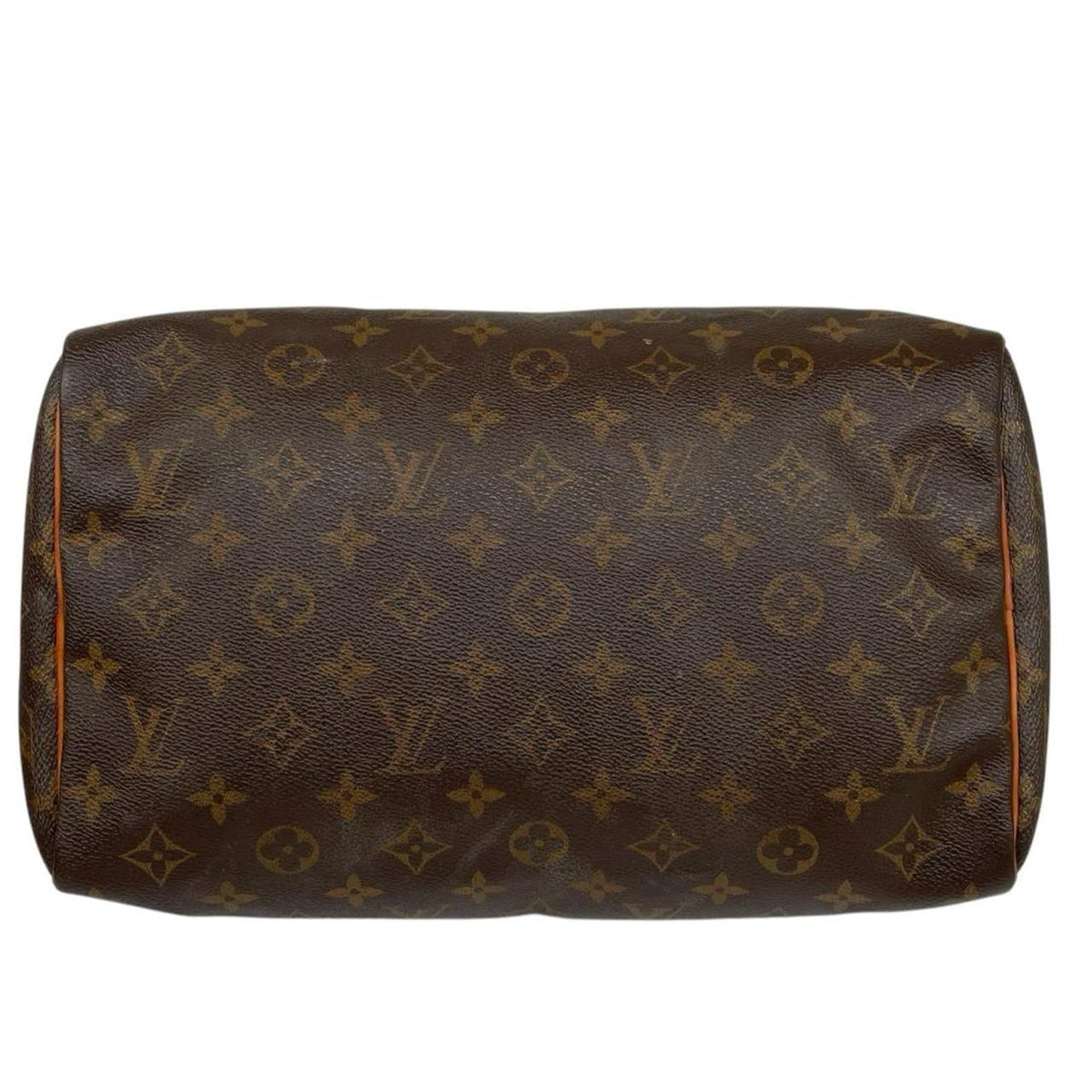Louis Vuitton beige and brown monogram coated canvas shopping tote with padlock detail.