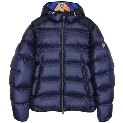 Moncler Grenoble Hintertux Navy Blue Full Zip Down Hooded Jacket
