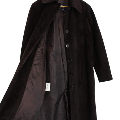 Vintage Burberry London Brown Cotton Blend Coat