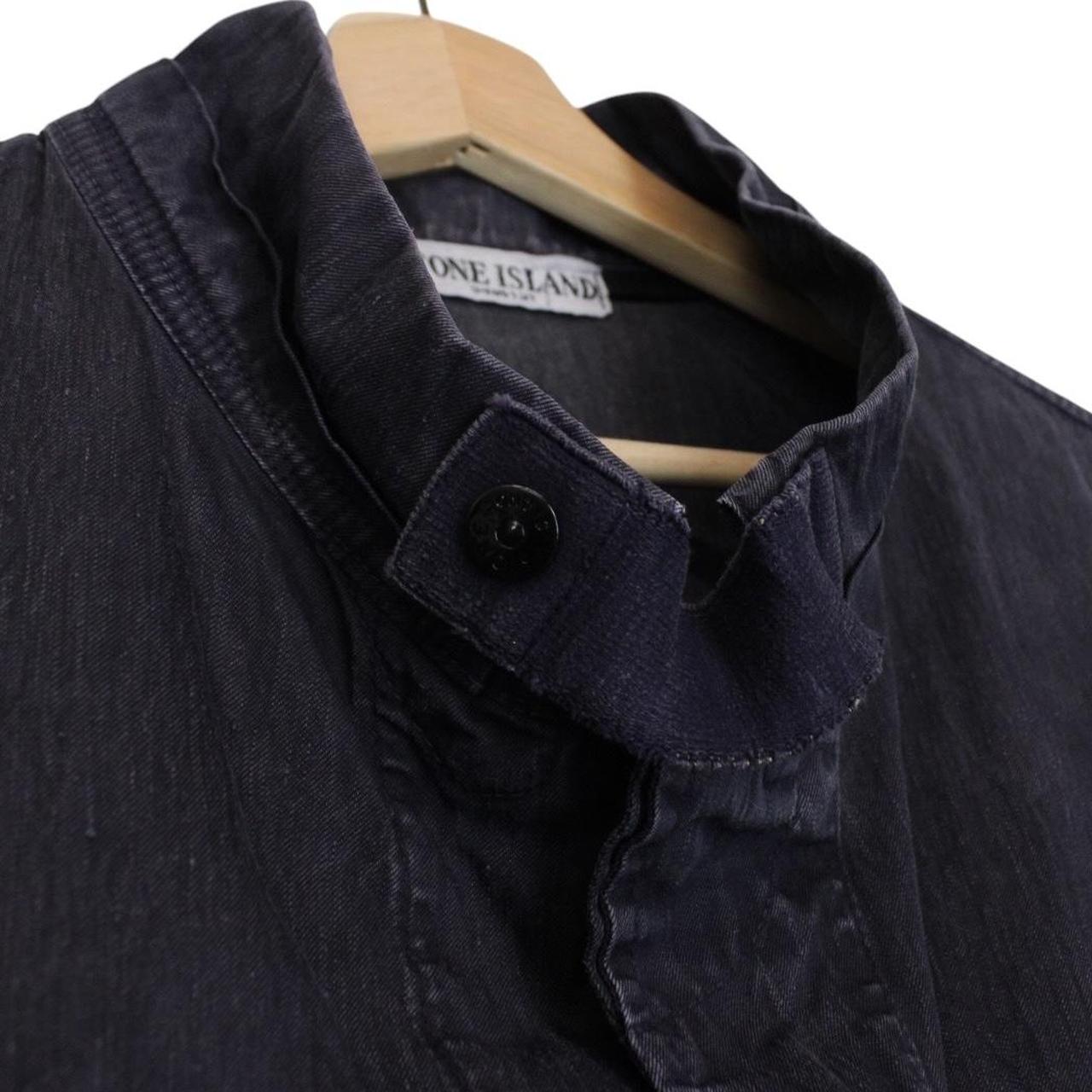 Vintage Stone Island SS 2005 Navy Blue Full Zip Denim Jacket