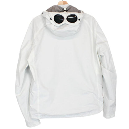 CP Company White Micro-M Full Zip Goggle Jacket