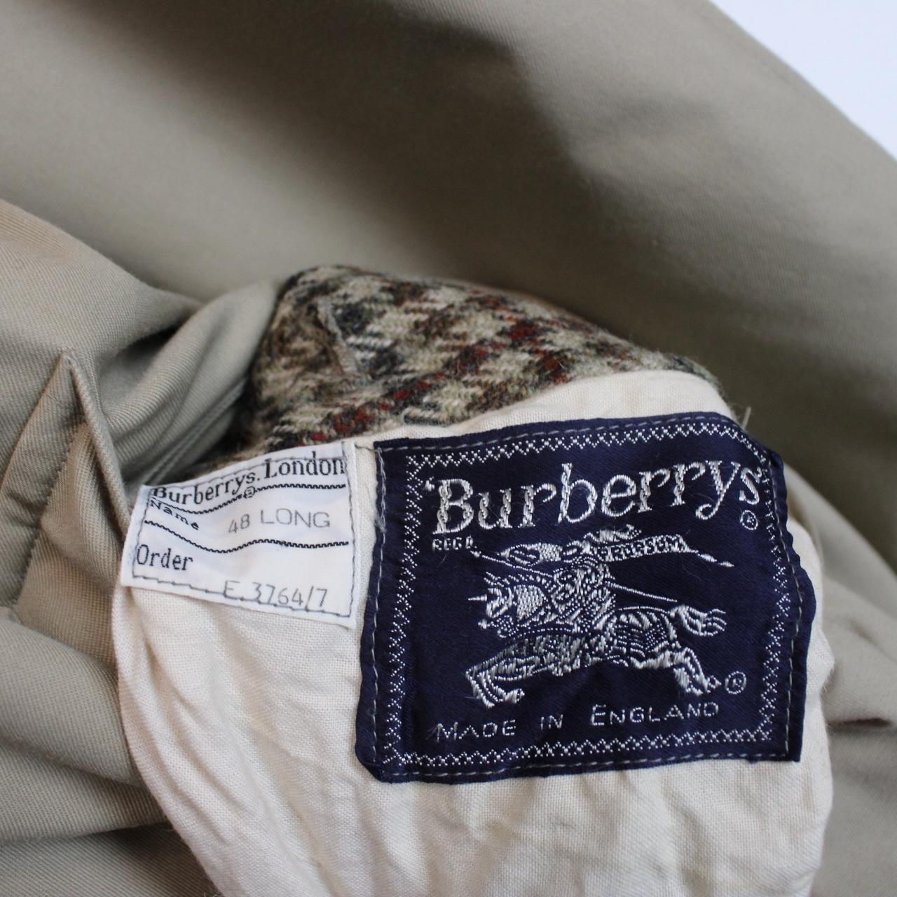Vintage 90s Burberry Tan and Brown Cotton and Wool Reversible Trench Coat