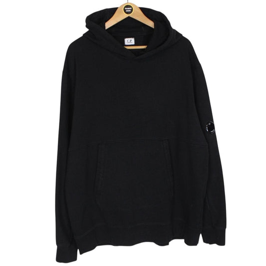 CP Company Black Goggle Lens Cotton Hoodie Jumper