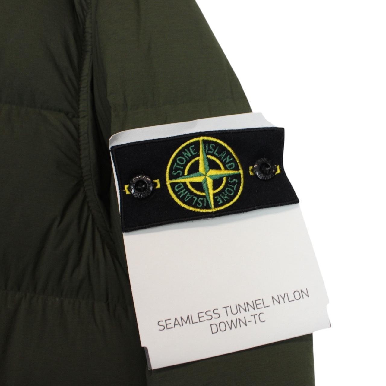 Stone Island AW 2023 Olive Green Seamless Tunnel Nylon Down-TC Jacket