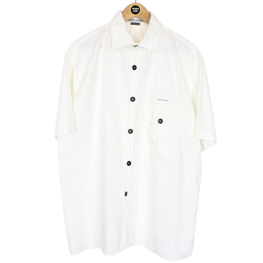 Vintage Stone Island SS 1998 White Short Sleeve Cotton Shirt