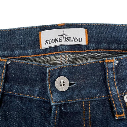 Stone Island AW 2018 Navy Blue Slim Fit Denim Jeans