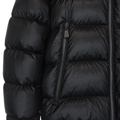 Moncler Grenoble Hintertux Black Full Zip Down Hooded Jacket