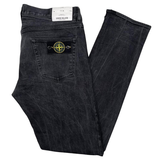 Stone Island Black Slim Fit Denim Jeans
