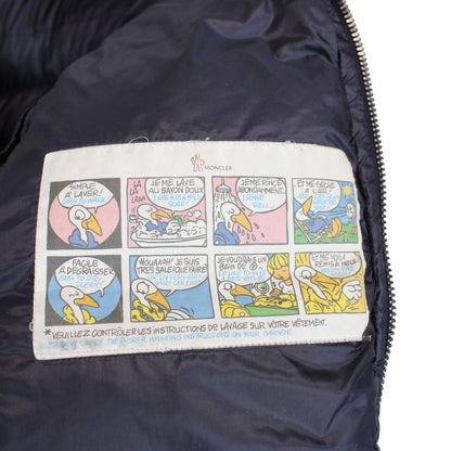 Moncler Pascal Navy Blue Full Zip Hooded Down Puffer Jacket