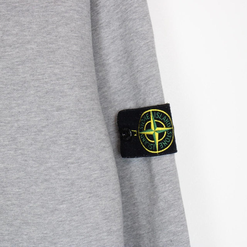 Stone Island SS 2022 Grey Cotton Hoodie Jumper