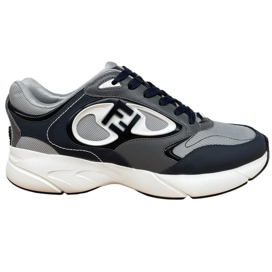 Fendi Forward Navy Blue, Grey and White Trainers