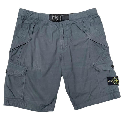 Stone Island SS 2018 Grey Bermuda Cotton Cargo Shorts