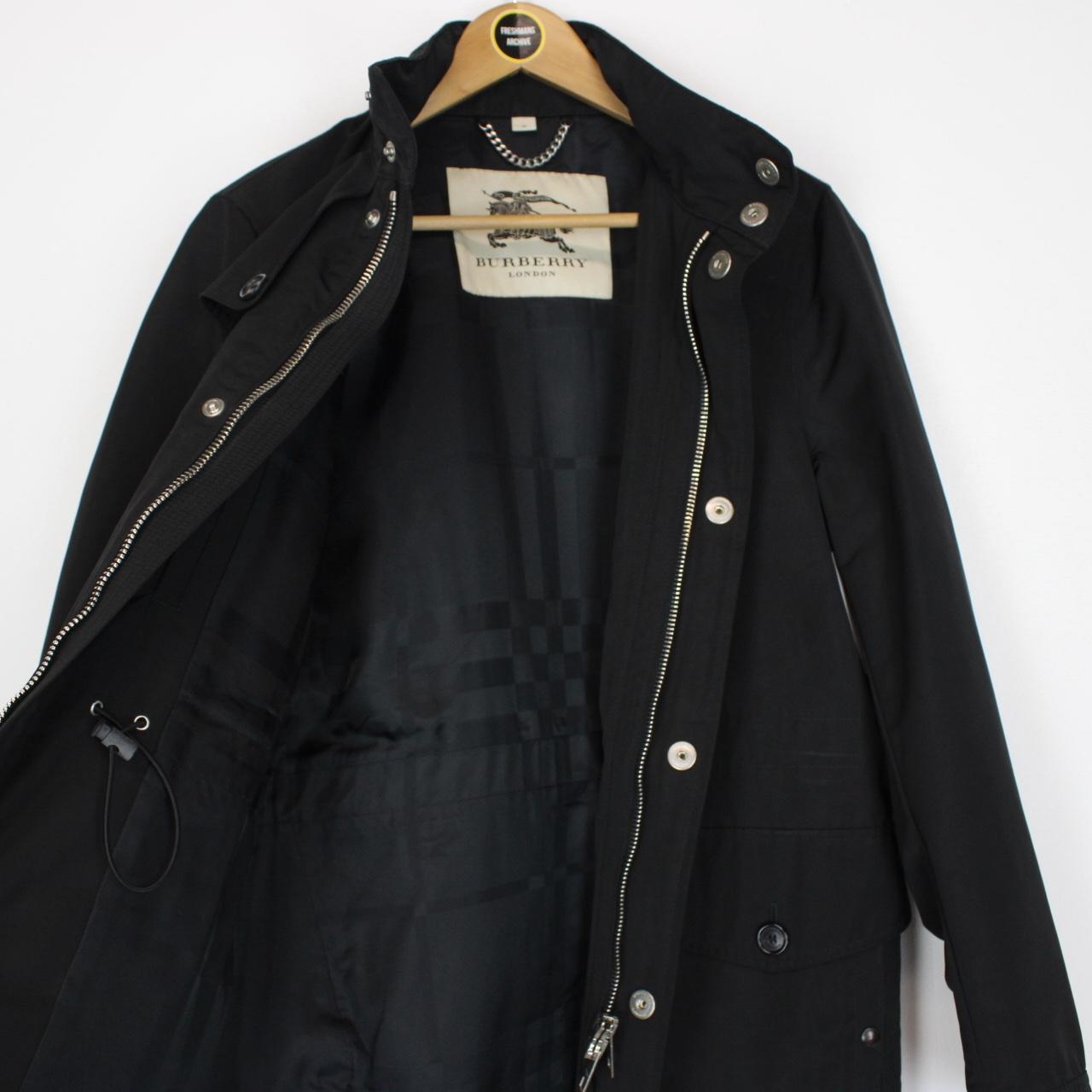 Burberry London Black Full Zip Nova Check Lined Jacket