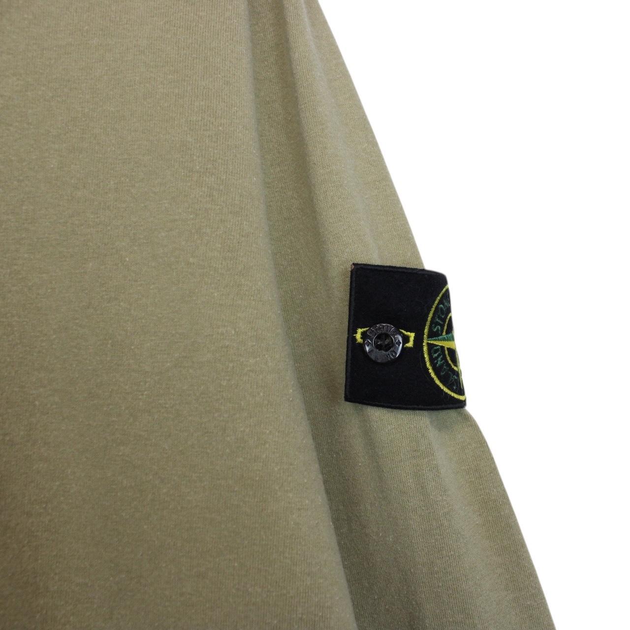 Stone Island Green Long Sleeve Compass Badge T-Shirt
