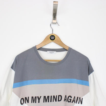 Valentino Multicoloured ‘On My Mind Again’ Print Short Sleeve T-Shirt
