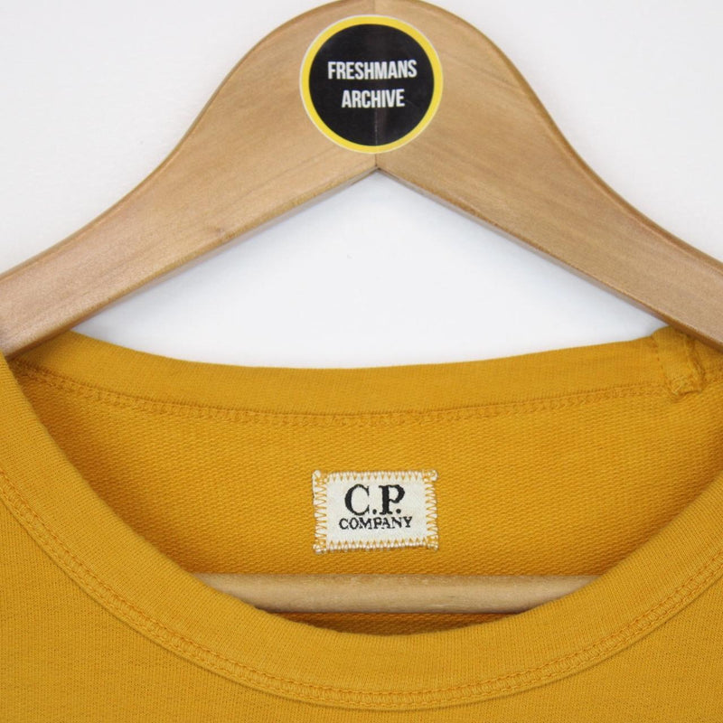 CP Company Yellow Goggle Lens Cotton Sweatshirt Jumper