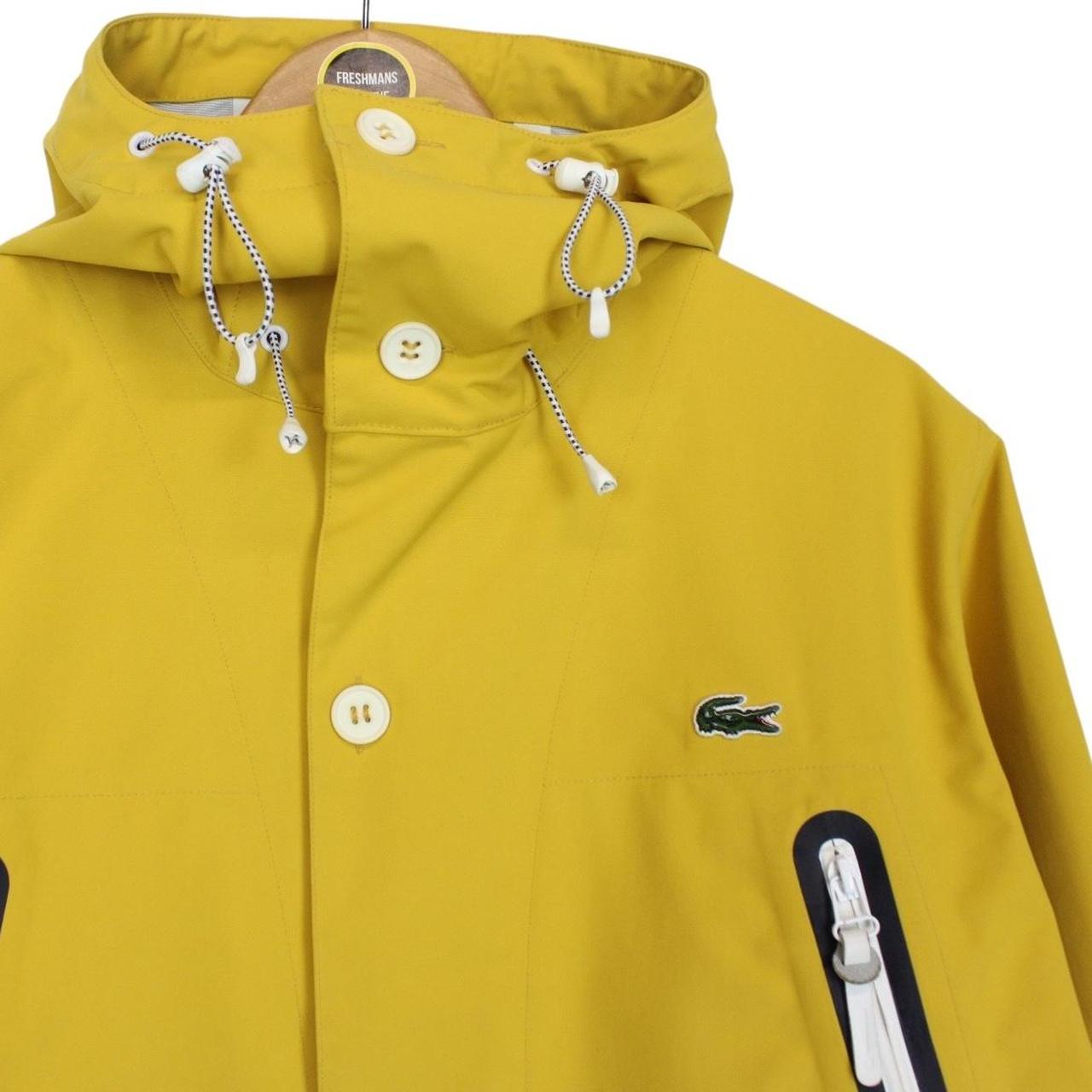 Lacoste Live Yellow Full Zip Waterproof Hooded Jacket