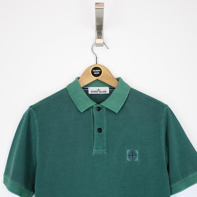 Stone Island SS 2015 Green Short Sleeve Compass Polo Shirt