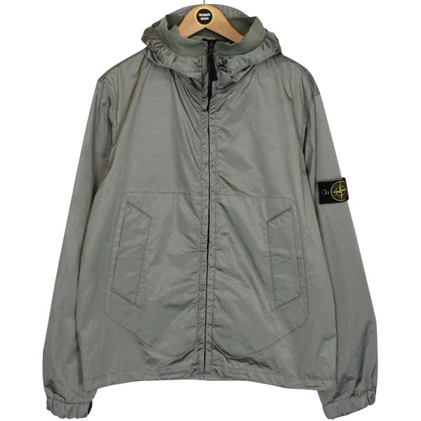 Vintage Stone Island AW 2007 Grey Nylon Metal Hooded Jacket