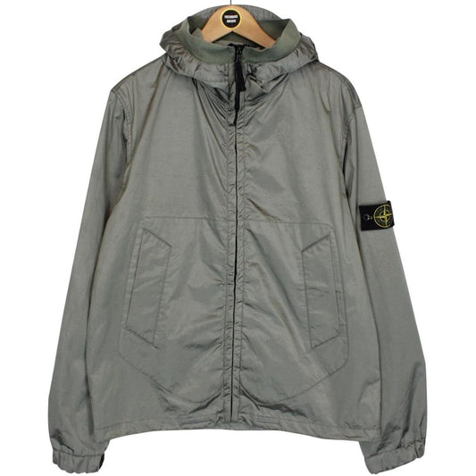 Vintage Stone Island AW 2007 Grey Nylon Metal Hooded Jacket