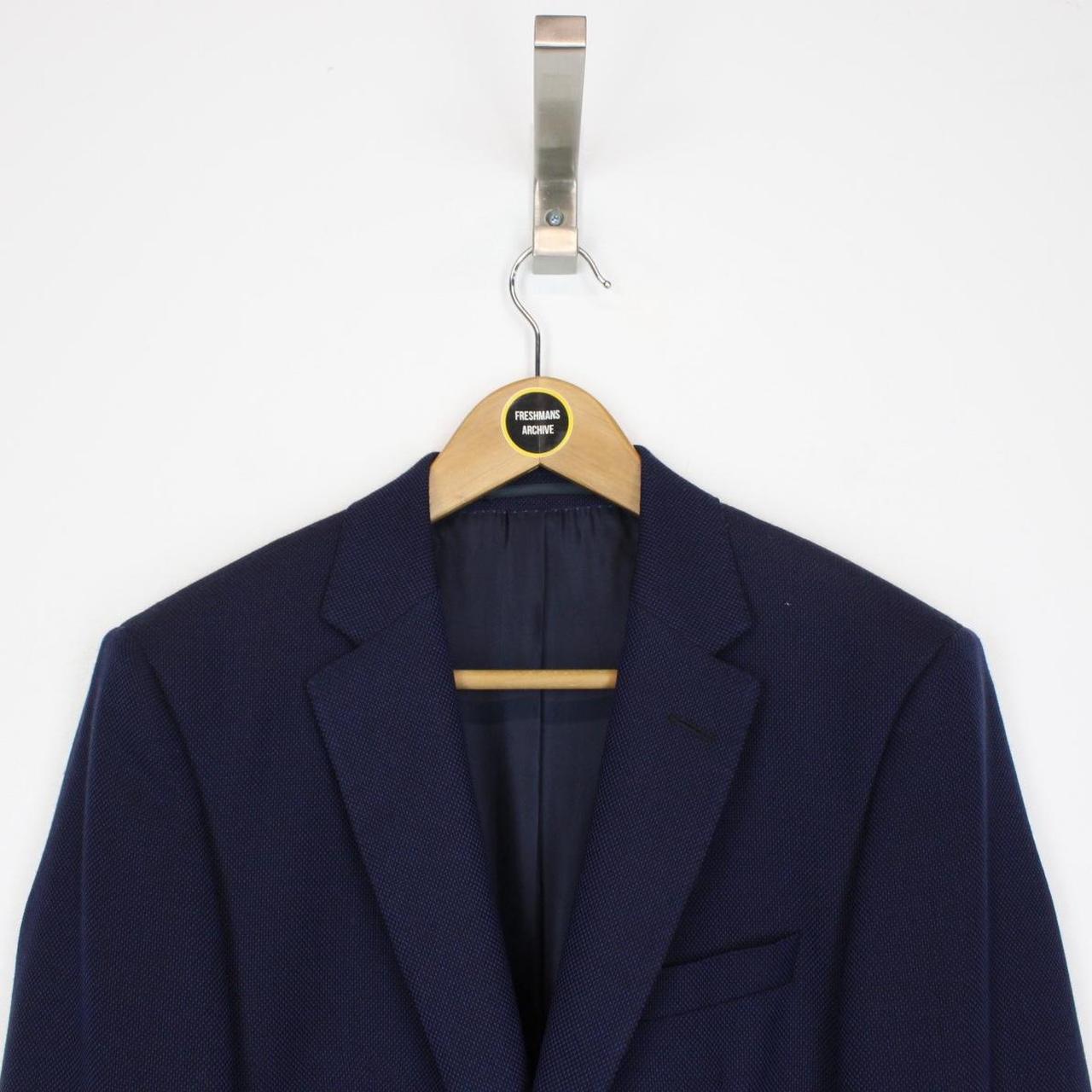 Hugo Boss Navy Blue Wool Tailored Suit Blazer Jacket