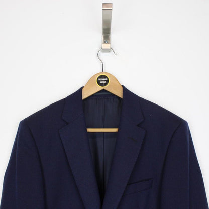 Hugo Boss Navy Blue Wool Tailored Suit Blazer Jacket