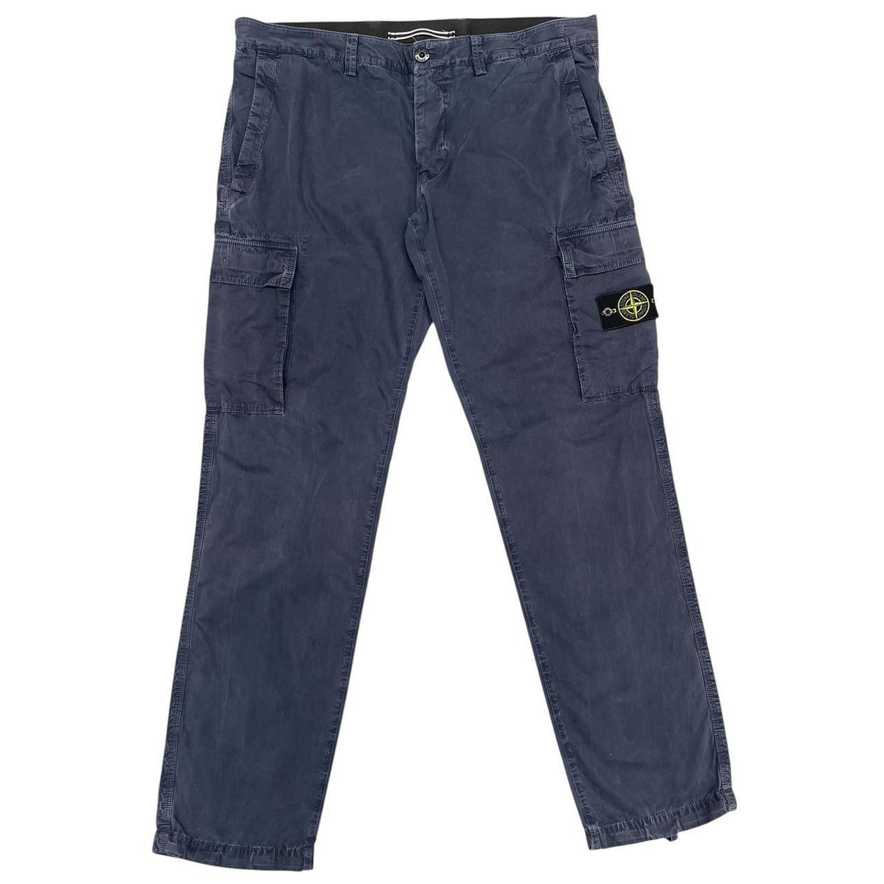 Stone Island AW 2014 Navy Blue Slim Fit Cargo Trousers