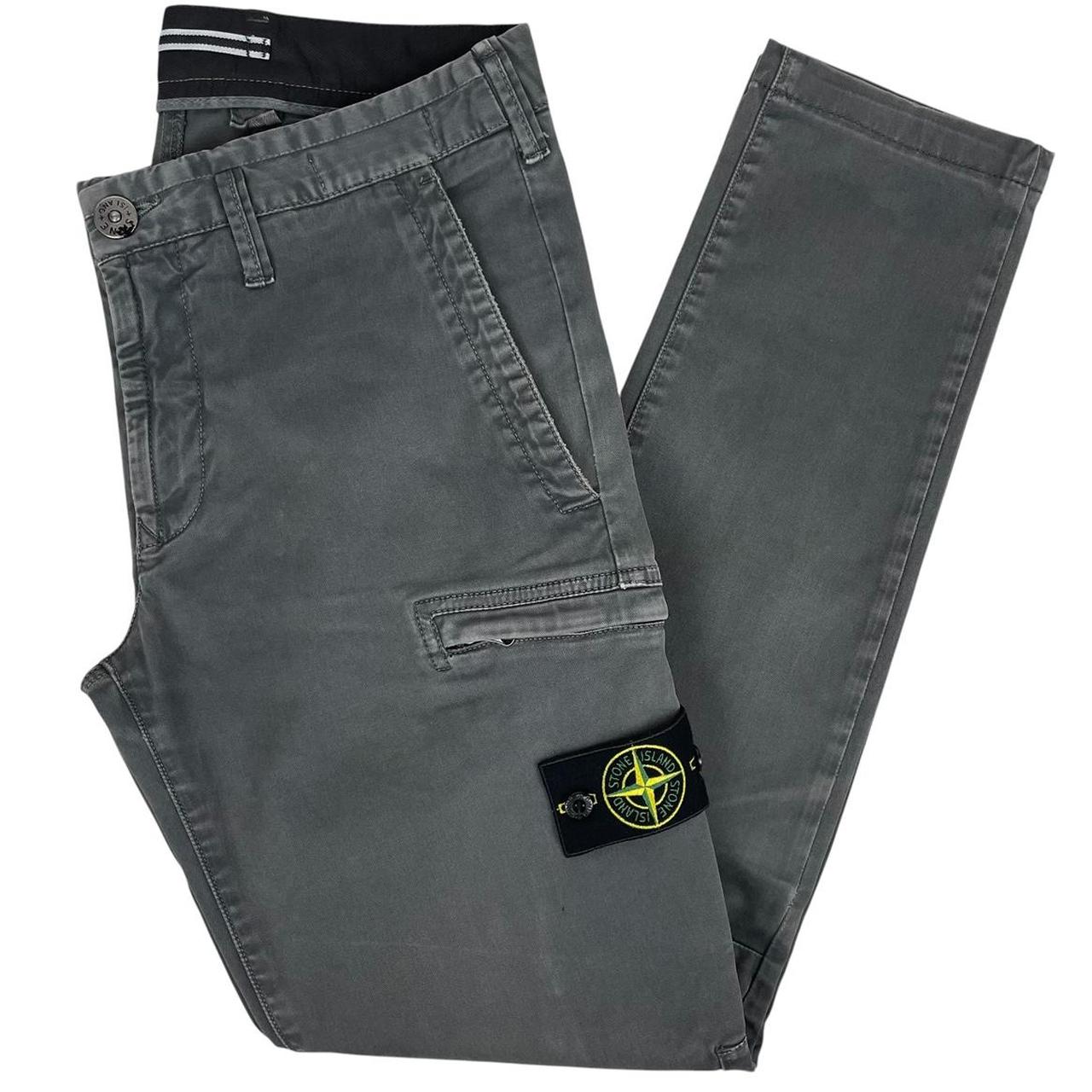 Stone Island AW 2019 Black Skinny Fit Cargo Trousers