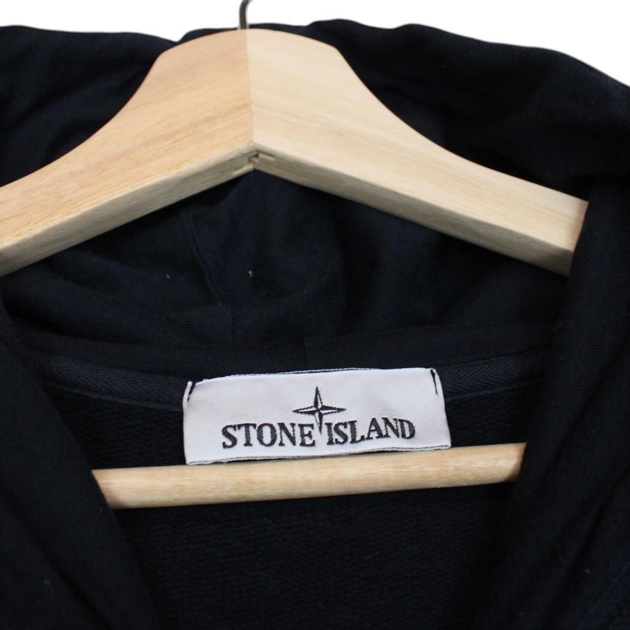 Stone Island AW 2024 Navy Blue Cotton Hoodie Jumper