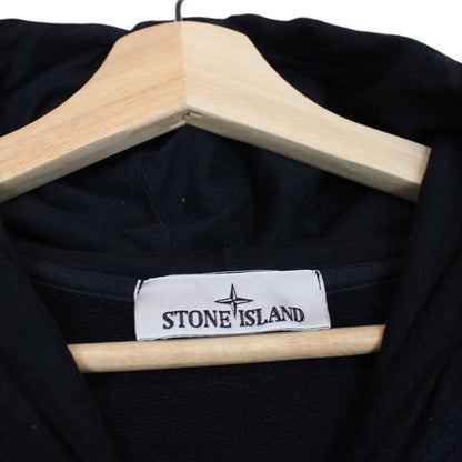 Stone Island AW 2024 Navy Blue Cotton Hoodie Jumper