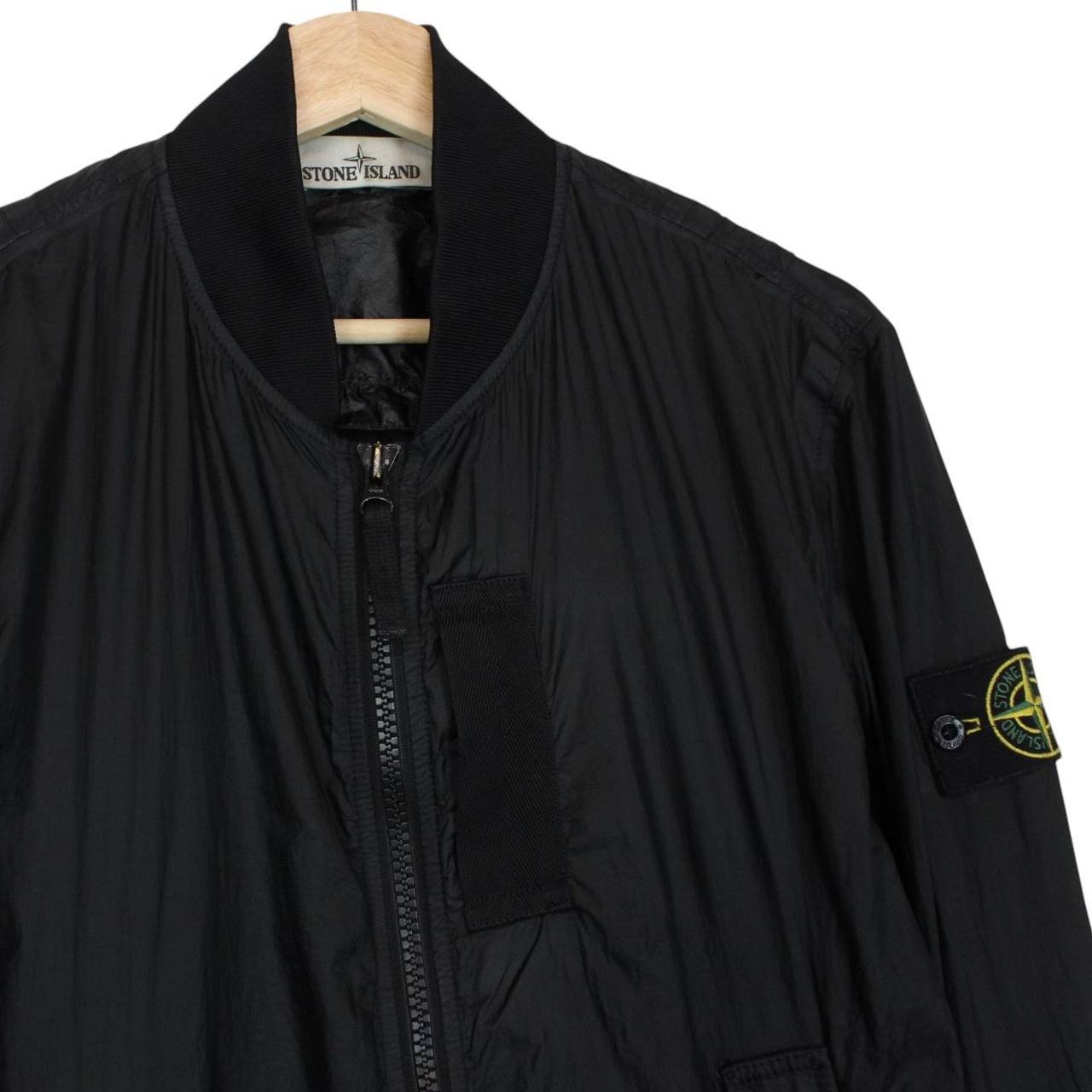Stone Island SS 2015 Black Full Zip Nylon Bomber Jacket