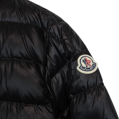 Moncler Acorus Black Longue Saison Quilted Down Jacket