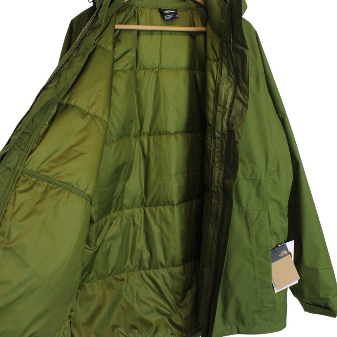 The North Face Modis Triclimate 3-in-1 Green Full Zip Waterproof Jacket