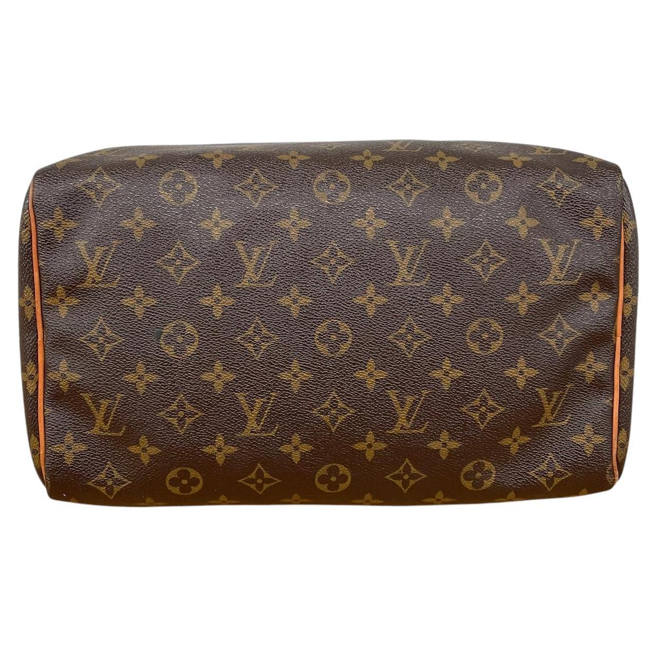 Louis Vuitton 2012 Speedy 30 Brown and Beige Monogram Coated Canvas Bag