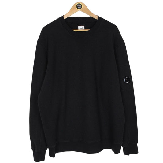 CP Company Black Goggle Lens Cotton Sweatshirt Jumper