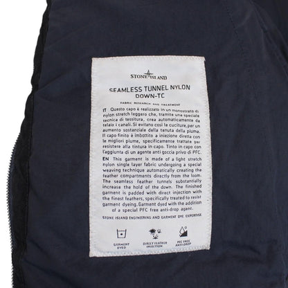 Stone Island AW 2023 Navy Blue Seamless Tunnel Nylon Down-TC Jacket