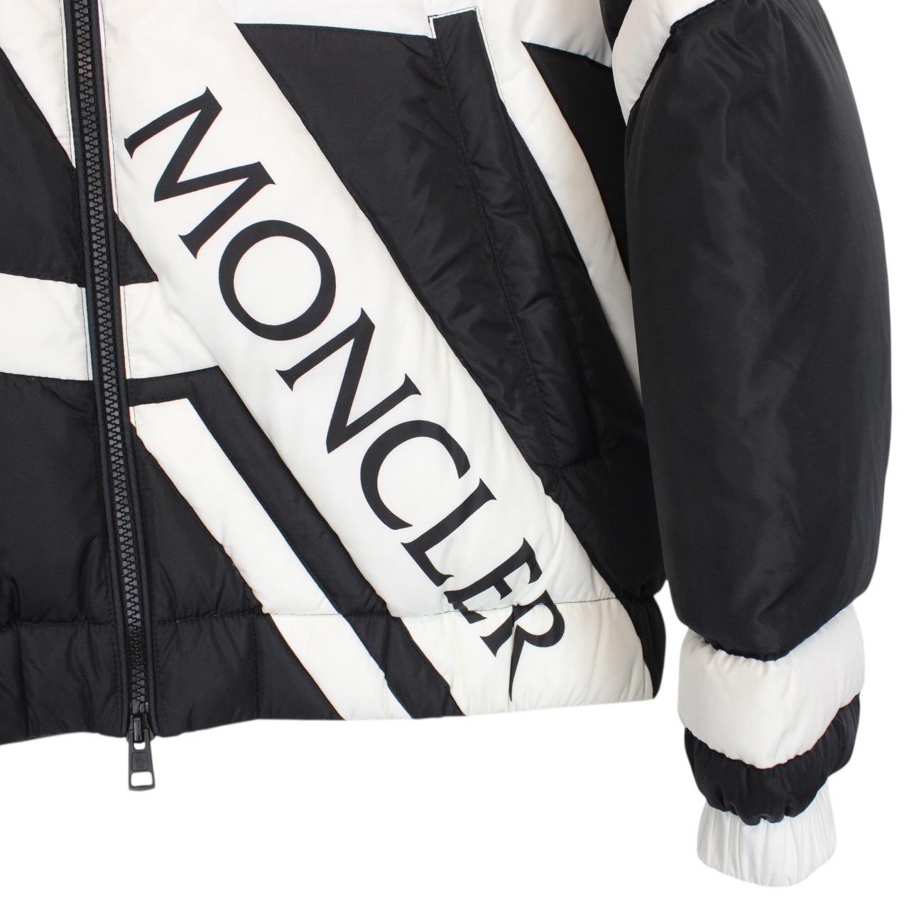 Moncler 5 Craig Green Plungery White and Black Full Zip Down Jacket