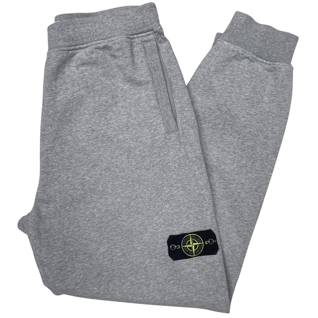 Stone Island AW 2024 Grey Cotton Tracksuit Bottoms / Joggers