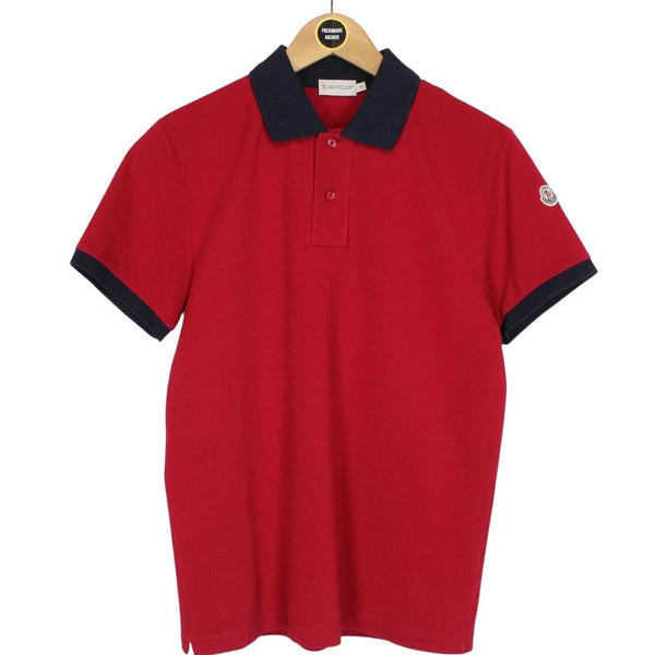 Moncler Maglia Manica Corta Red Short Sleeve Polo Shirt