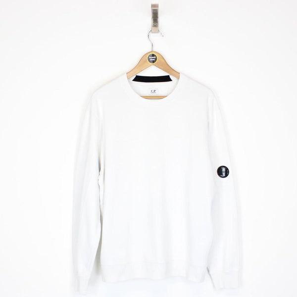 CP Company White Lens Sweatshirt Jumper