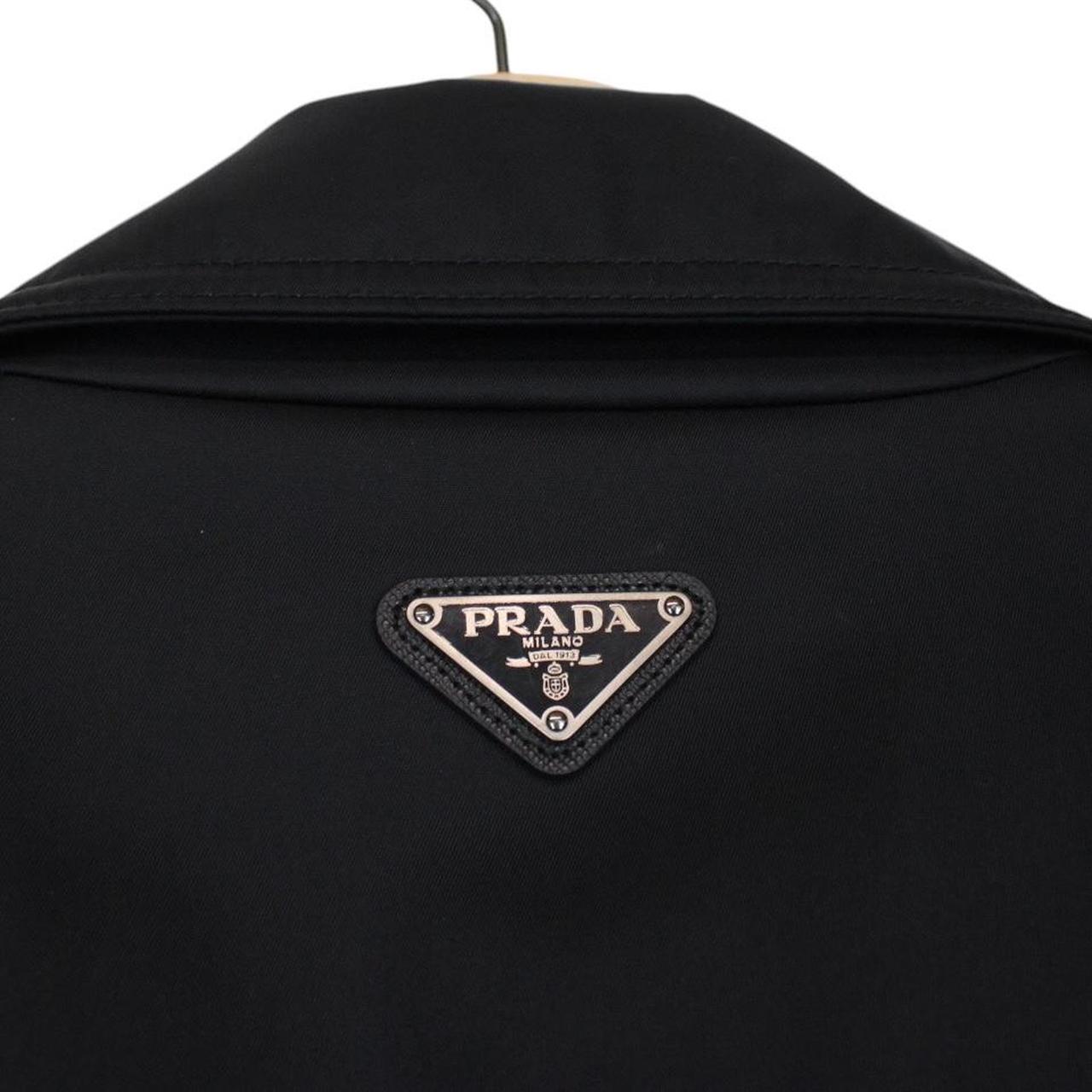 Prada Re-Nylon Veste De Moto Black Padded Biker Jacket
