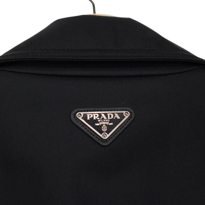 Prada Re-Nylon Veste De Moto Black Padded Biker Jacket