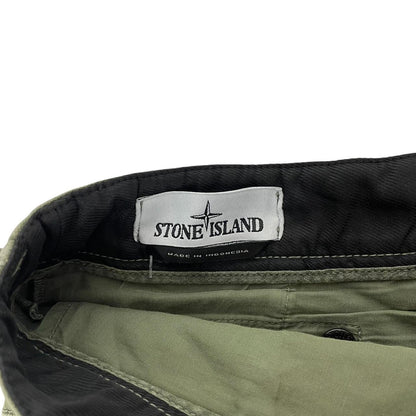 Stone Island AW 2021 Green Slim Fit Cargo Trousers