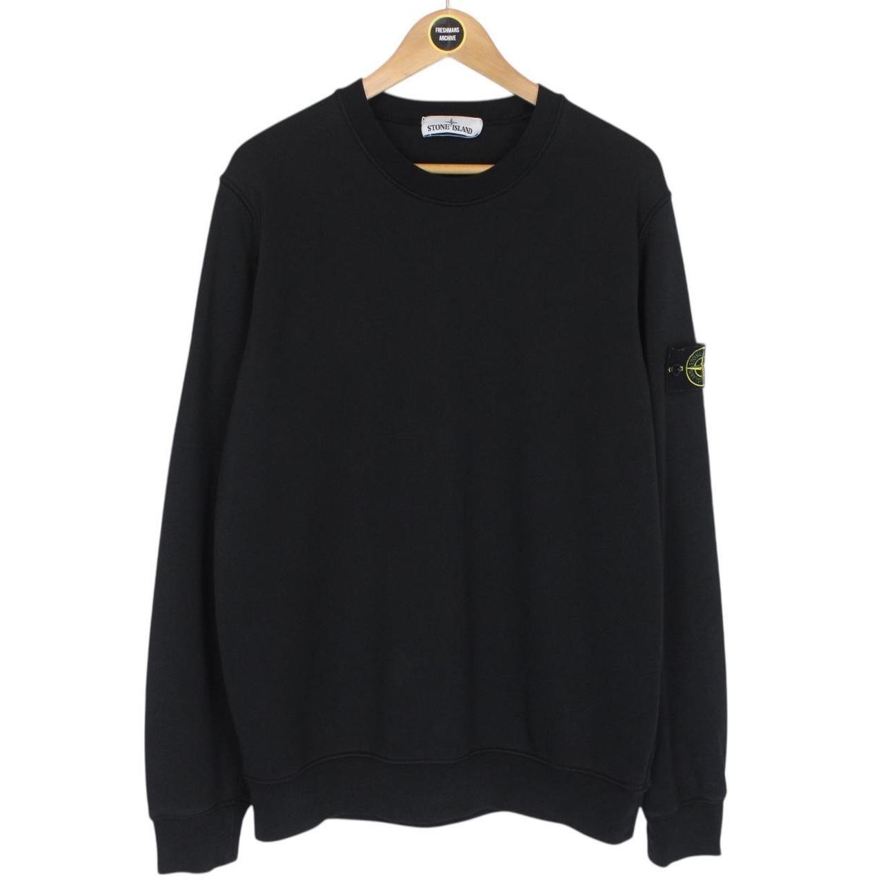 Stone Island SS 2021 Black Cotton Sweatshirt Jumper