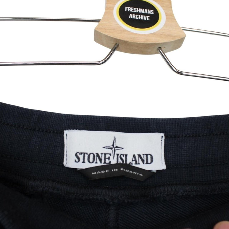 Stone Island SS 2021 Navy Blue Cotton Jogger Shorts